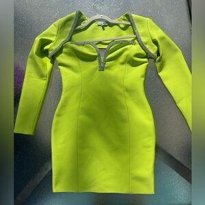 Fashion Nova 2-piece Mini Dress with rhinestones